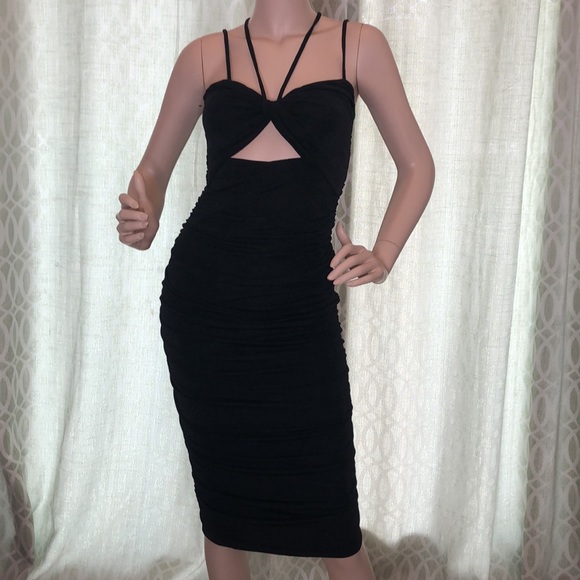 Girly & Flirty Black Strappy dress - Picture 9 of 11